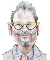 Karikatur von Friedrich Plaßmeier